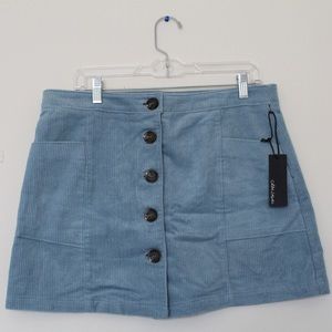 NWT corduroy mini skirt
